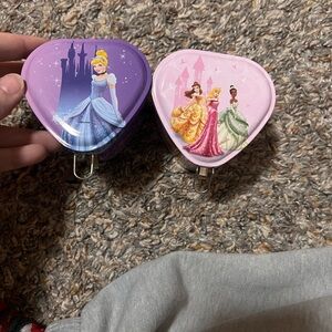Disney Heart Tin Set in Purple and Pink